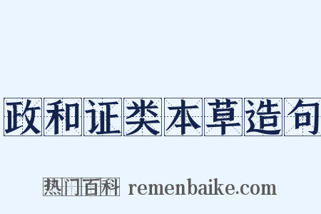 政和证类本草造句是什么意思的图片